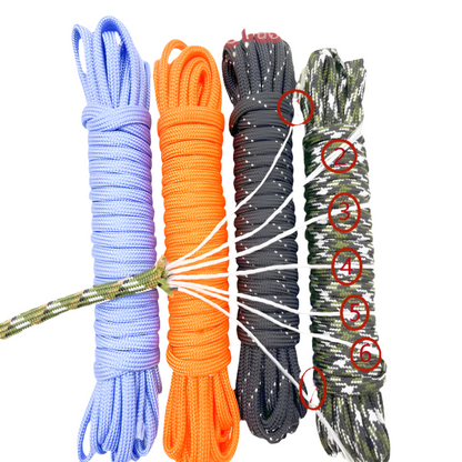 4mm Dia. 7 Stand Cores Parachute Cord Lanyard