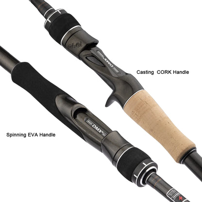 DMX PISTA 2Section FUJI Guide Fishing Rod OBEI Spinning Casting Travel Rod 7-42g 1.98 2.10. 2.24m Baitcasting ML M MH FAST Rod