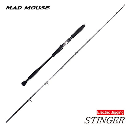 Madmouse STINGER Electric Jigging Fishing Rod 1.9m 26-30kg Power Lure Max400 PE3-8 Japan Quality Saltwater Rod Boat Casting Rods