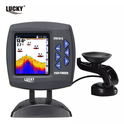 LUCKY FF918-C180S Wired Fishing finder 540ft/180m Depth Sounder Fish Detector Monitor echo sounder for fishing from a boat