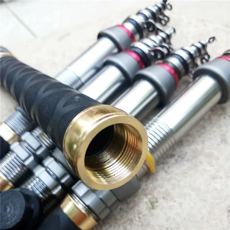 Portable Telescopic Carbon Spinning Fishing Rod