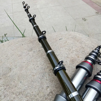 Portable Telescopic Carbon Spinning Fishing Rod