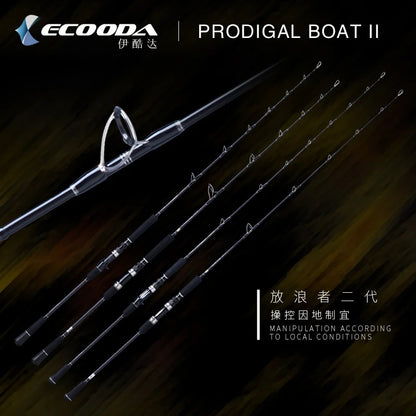 ECOODA EPJ II Full Fuji Parts Single Section 1.6m/1.68m/1.52m Spinning/Casting Rod Corss Carbon Boat Rod Jigging Rod