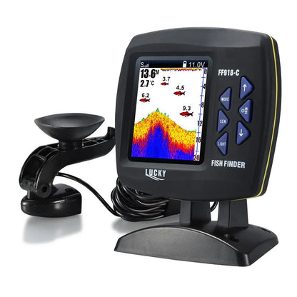 LUCKY FF918-C180S Wired Fishing finder 540ft/180m Depth Sounder Fish Detector Monitor echo sounder for fishing from a boat