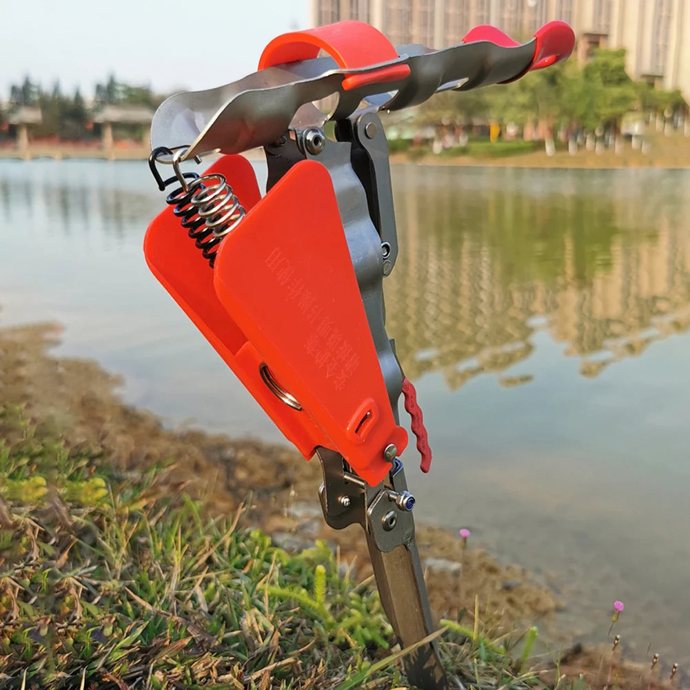 1PCS 2PCS Automatic Double Spring Fishing Pole Holder