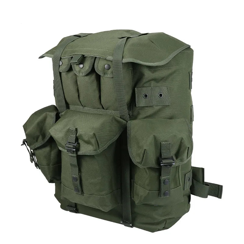 Outdoor Tactical External Frame Backpack Men's Large Capacity Hiking and Mountaineering Bag