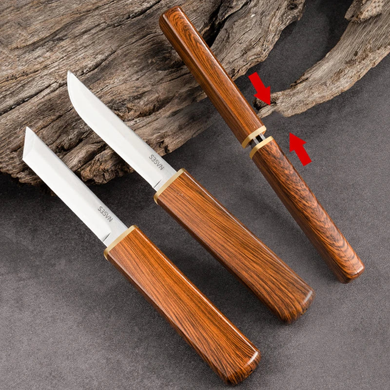 Kitchen Knives Double-Pole Combination Butcher Meat Cleaver Stainless Steel Pocket Knife Boning Knife Barbecue Fishing Knife