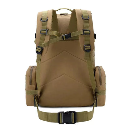 50L Tactical Backpack Waterproof 4 In1 Molle Sport Tactical Bag Outdoor Hiking Climbing Fishing Travel Laptop Backpacks