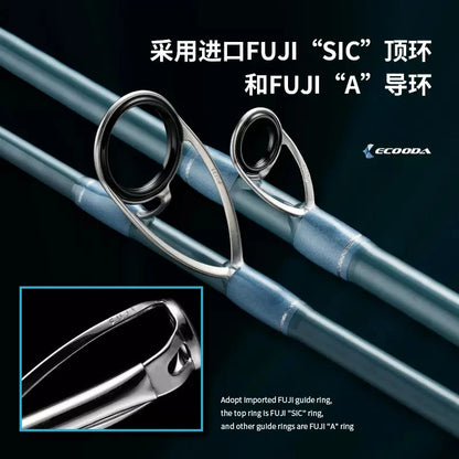 Brand New ECOODA ESFSJ Slow Jigging Rod 1.85m/1.88m/1.93m 30+40T Toray Carbon FUJI Guides Spinning Casting Boat Fishing Rod