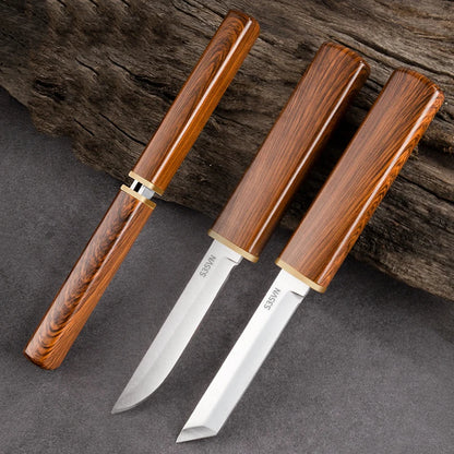 Kitchen Knives Double-Pole Combination Butcher Meat Cleaver Stainless Steel Pocket Knife Boning Knife Barbecue Fishing Knife