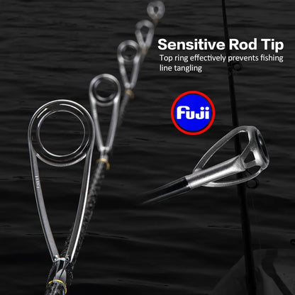 Goture Pollux 100%Fuji Guide Ring Jigging Fishing Rod 1.83m 1.98m Spinning/Casting Ocean Rod ML M MH Power Slow Fast Boat pole