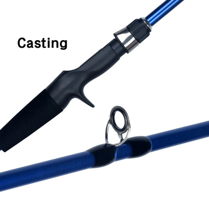 BIUTIFU Baitcasting Spinning Travel Carbon 4/5 Section Fishing Rods Casting Weight 5-20g Power Ultralight Lure Trout Mini Pole