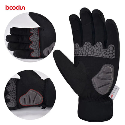 Boodun Winter Gloves Thermal Ski Gloves Men Women Fleece Warm Snowboard Snow Gloves Waterproof Touch Screen Snow Glove