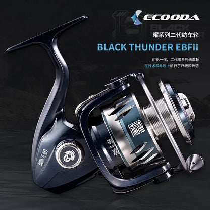 NEW Ecooda Black Thunder II EBF 2000/2500S/3000/4000/5000 Spinning Reel jigging reel Saltwater Fishing Reel