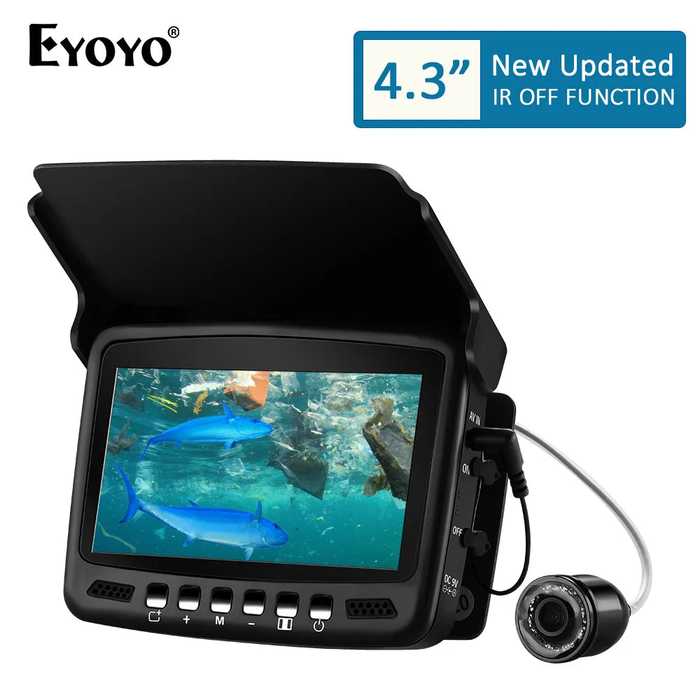 Eyoyo EF43A 20M Fish Finder 4.3" 1000TVL Underwater Ice Carp Fishing Camera for Winter Sea Fishing Tackle Accessories Pesca