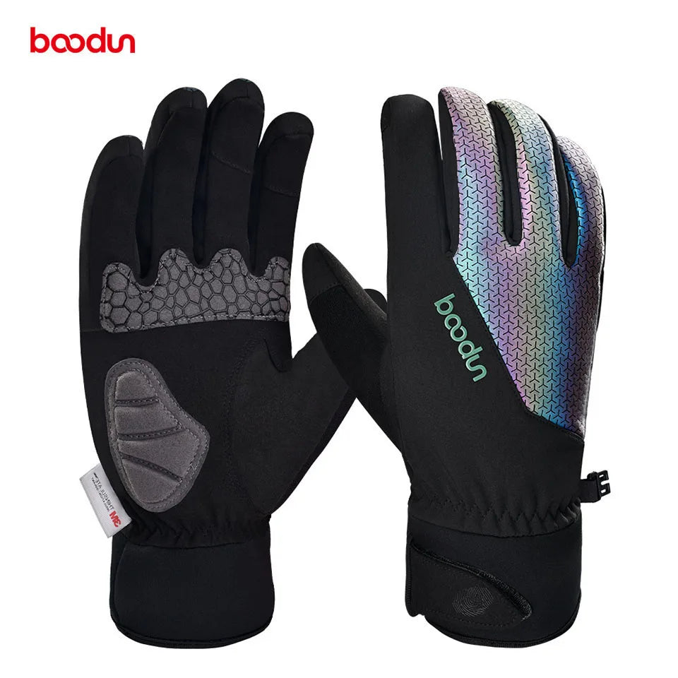 Boodun Winter Gloves Thermal Ski Gloves Men Women Fleece Warm Snowboard Snow Gloves Waterproof Touch Screen Snow Glove