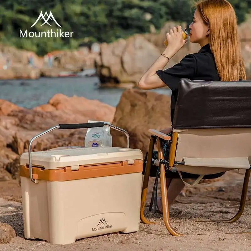 MOUNTAINHIKER 20.1" x12.2" x15" Incubator Outdoor Box 26L Camp Portable Large Fresh-Keeping Box Cold Hot Ice Bucket Refrigerator