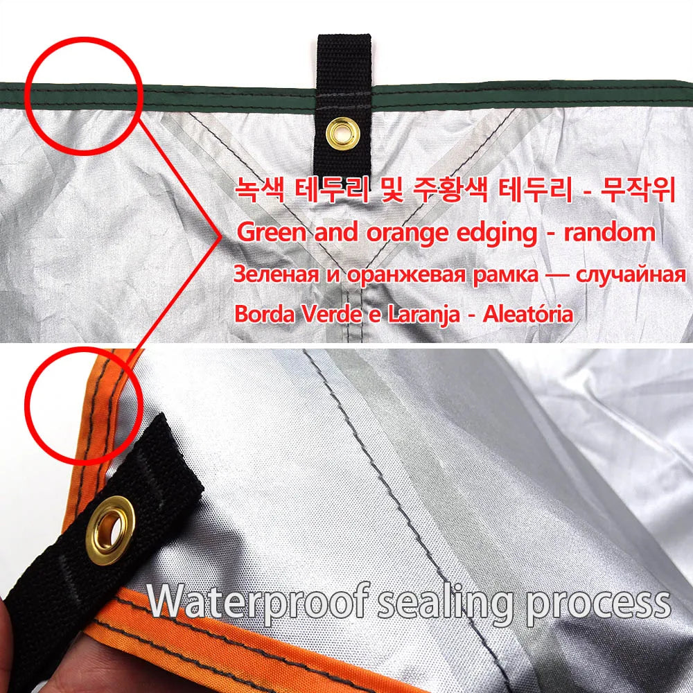 3x3m / 3x4m / 3x5m / 4x4m Ultralight Waterproof Tarp Tent Awning Sunshade Outdoor Camping