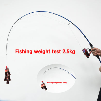 BIUTIFU Baitcasting Spinning Mini Fishing Rod 4/5  Section 1.8/2.1mTravel Carbon Casting Weight 5-20g Fast Ultralight Lure Pole