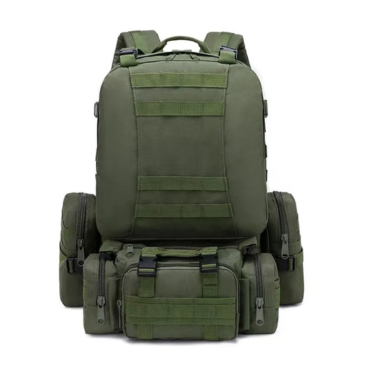 50L Tactical Backpack Waterproof 4 In1 Molle Sport Tactical Bag Outdoor Hiking Climbing Fishing Travel Laptop Backpacks