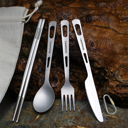 Ultralight Titanium Portable Flatware