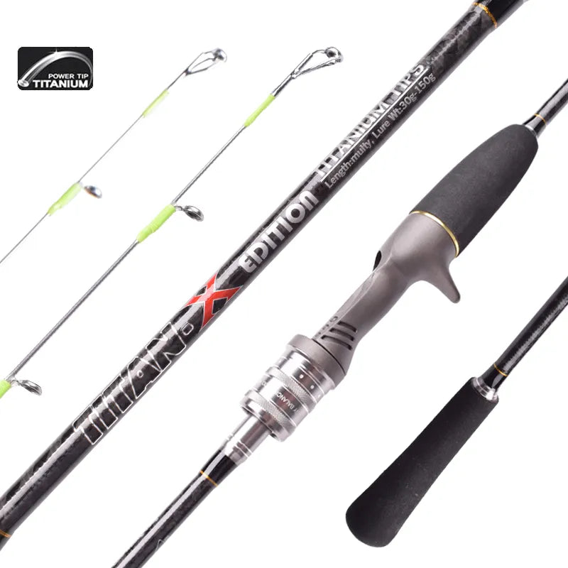 Mavllos Attack Titanium Casting Rod 60-80g/80-120g Carbon Saltwater Jigging Fishing Rod Fishing Squid Octopus Sea Bass Pike